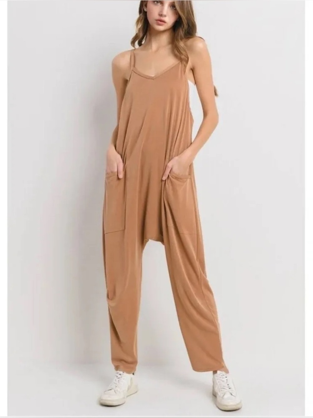 Ces Femme In My Boho Era Modal Jumpsuit - Mocha